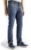 86A Clean slim faded blue jean
