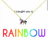 Be the good. Rainbow necklace